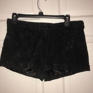 Lace black shorts